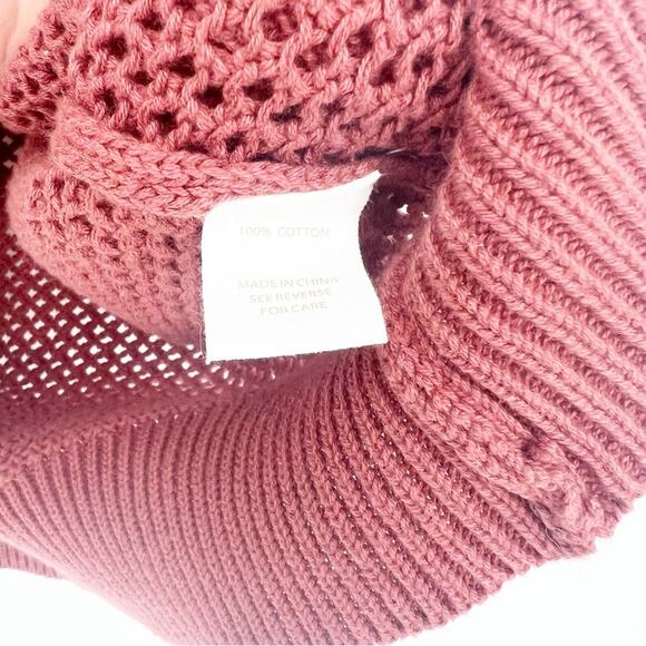 BRIT. NY 1/2 Zip Knit Top XL Pink - Picture 5 of 5